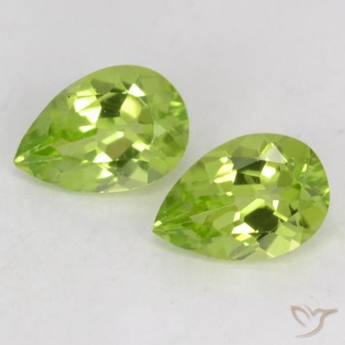 0.93ctw Naturale Verde chiaro e vivace Peridoto, Forma a pera, VVS-VS