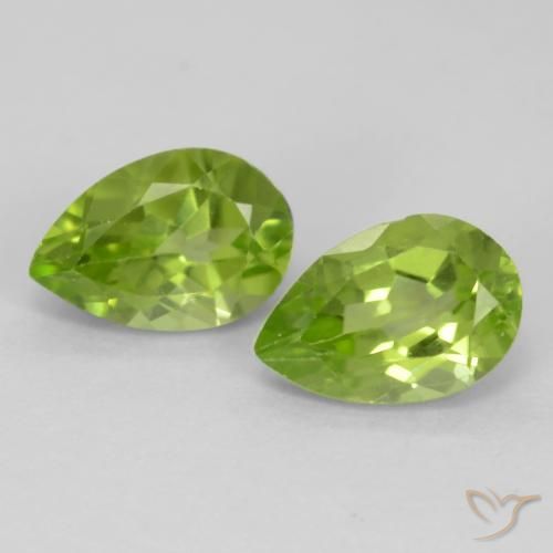 0.98ctw Naturale Verde chiaro e vivace Peridoto, Forma a pera, VVS-VS