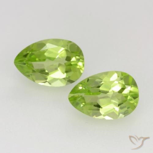 0.94ctw Naturale Verde chiaro e vivace Peridoto, Forma a pera, VVS-VS