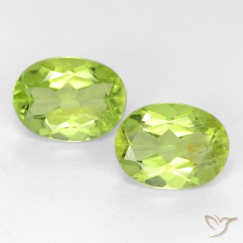2.70ctw Naturale Verde chiaro e vivace Peridoto, Ovale, SI