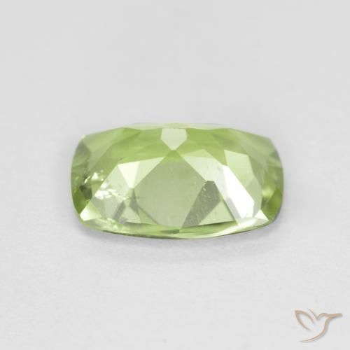 Peridoto Verde medio naturale da 1.08 ct, Cuscino, VS