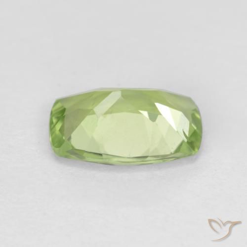 Peridoto Verde giallastro naturale da 1.03 ct, Cuscino, VS
