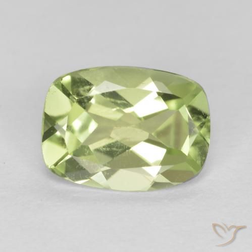 Peridoto Verde chiaro e vivace naturale da 1.09 ct, Cuscino, VS