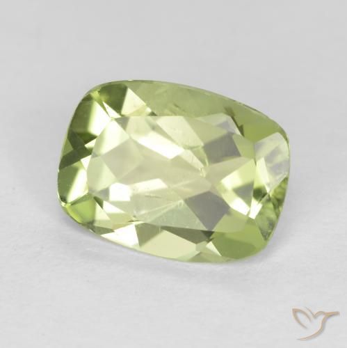Peridoto Verde chiaro e vivace naturale da 1.09 ct, Cuscino, VS