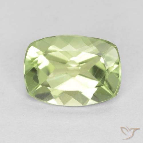 1.21ct Naturale Verde chiaro e vivace Peridoto, Cuscino, VVS-VS