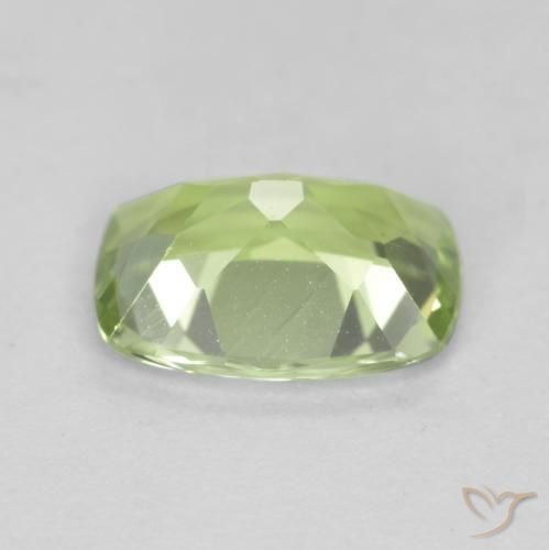Peridoto Verde chiaro e vivace naturale da 1.21 ct, Cuscino, VVS-VS