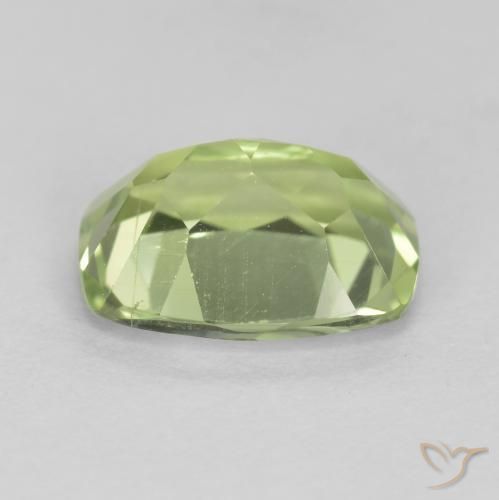 Peridoto Verde chiaro e vivace naturale da 1.44 ct, Cuscino, VS