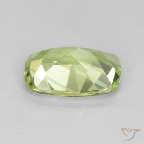 Peridoto Verde chiaro e vivace naturale da 1.14 ct, Cuscino, VS