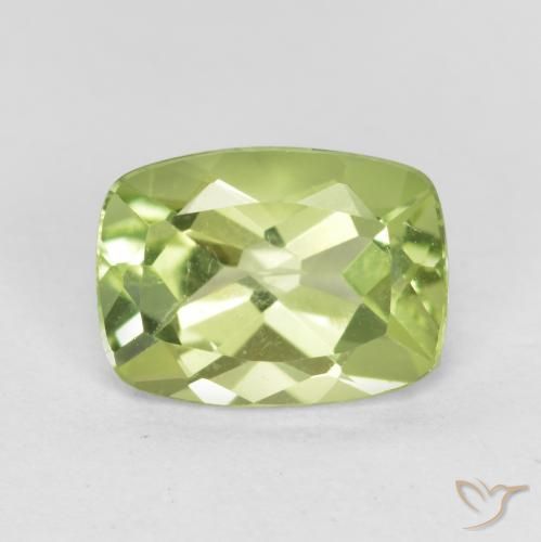 1.31ct Naturale Verde medio Peridoto, Cuscino, VVS-VS