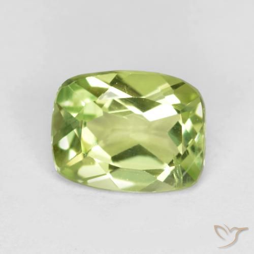 1.14ct Naturale Verde chiaro e vivace Peridoto, Cuscino, VS