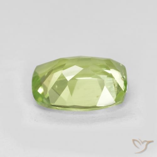 Peridoto Verde chiaro e vivace naturale da 1.14 ct, Cuscino, VS