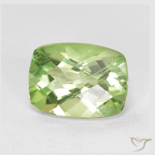 1.39ct Naturale Verde caldo Peridoto, Cuscino, VS
