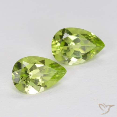 0.84ctw Naturale Verde chiaro e vivace Peridoto, Forma a pera, VS