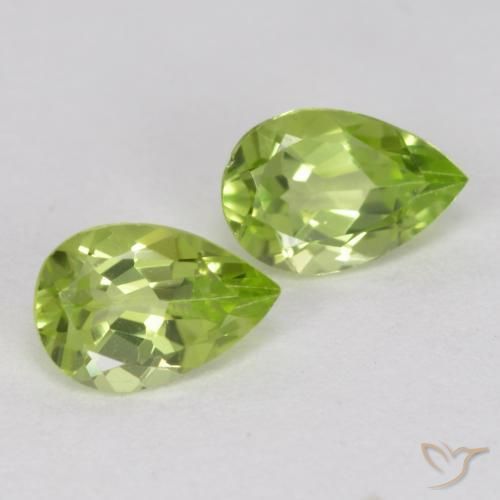 0.86ctw Naturale Verde acceso Peridoto, Forma a pera, VVS-VS