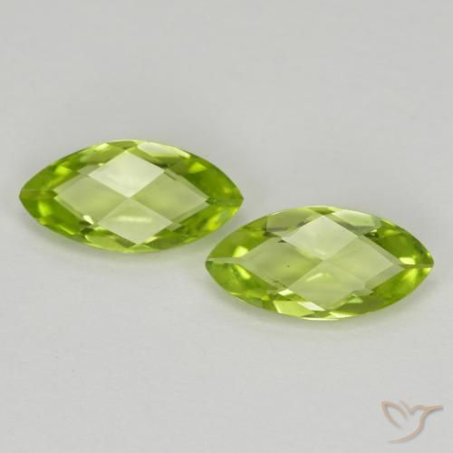 1.04ctw Naturale Verde acceso Peridoto, Taglio marquise, VVS-VS
