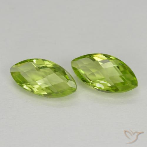 1.29ctw Naturale Verde medio Peridoto, Taglio marquise, VVS-VS
