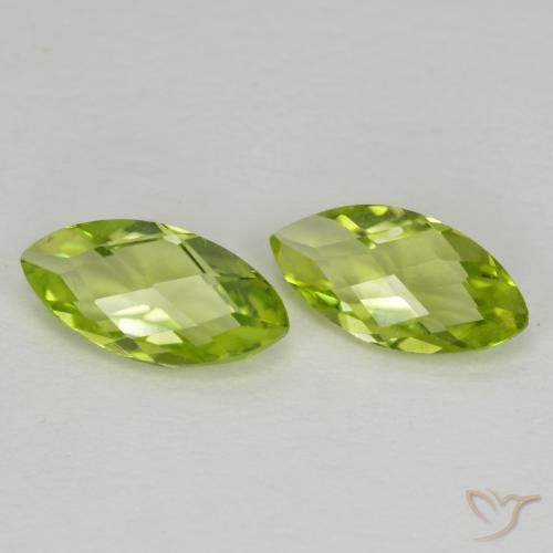 1.06ctw Naturale Verde acceso Peridoto, Taglio marquise, VVS-VS