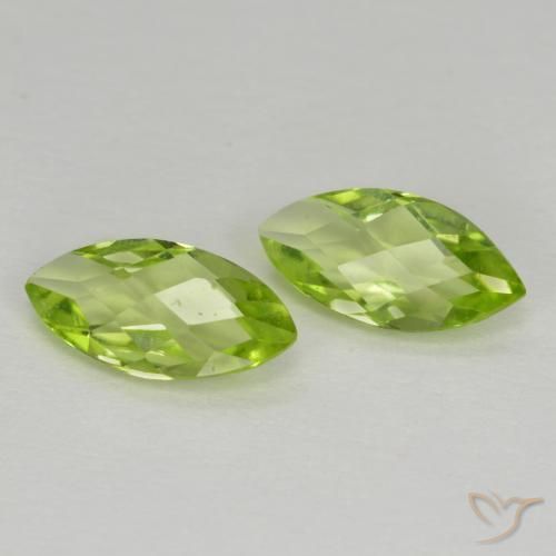 1.00ctw Naturale Verde chiaro e vivace Peridoto, Taglio marquise, VVS-VS