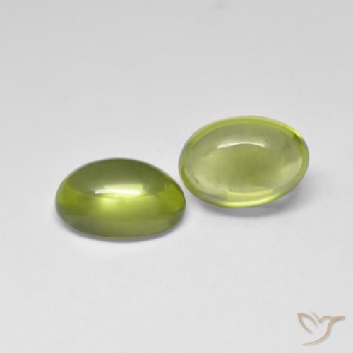 Gemme di Peridoto Terra Verde naturale da 1.12 ct, Ovale, Trasparente