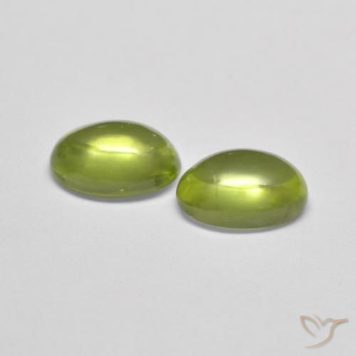 Gemme di Peridoto Terra Verde naturale da 1.12 ct, Ovale, Trasparente