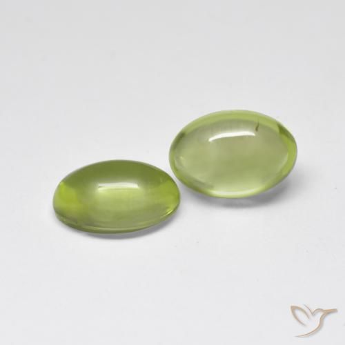Gemme di Peridoto Verde acceso naturale da 1.06 ct, Ovale, Trasparente