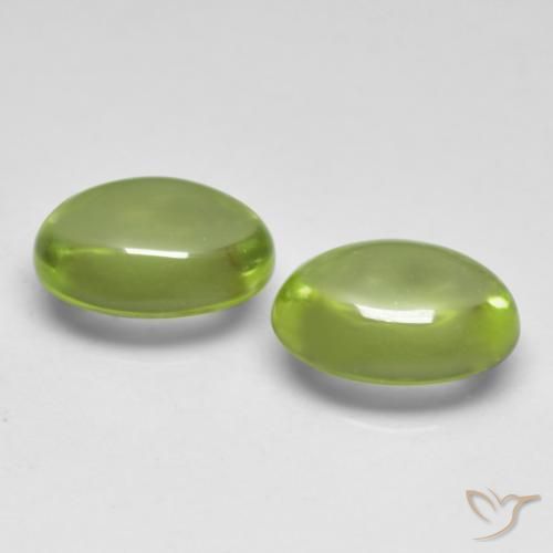 Gemme di Peridoto Terra Verde naturale da 1.06 ct, Ovale, Trasparente