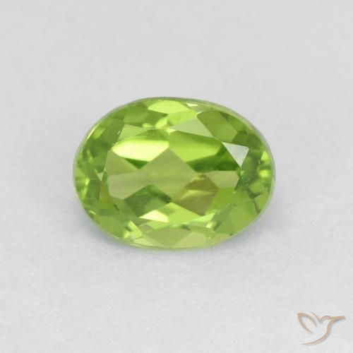1.84ct Naturale Verde acceso Peridoto, Ovale, VS