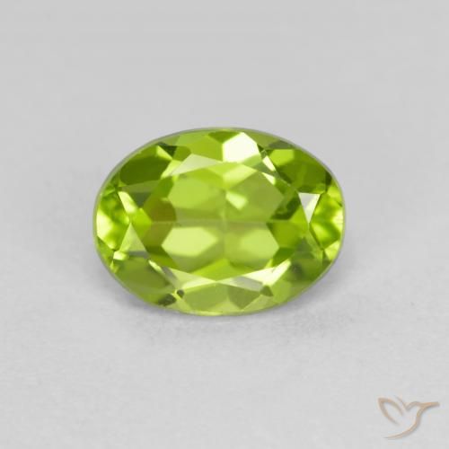 1.68ct Naturale Verde brillante Peridoto, Ovale, VS