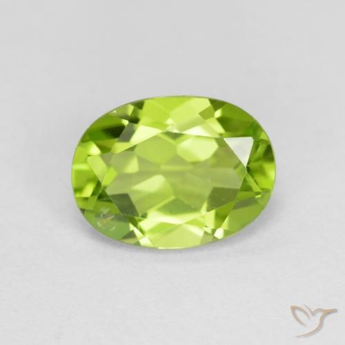 1.43ct Naturale Verde medio Peridoto, Ovale, VS