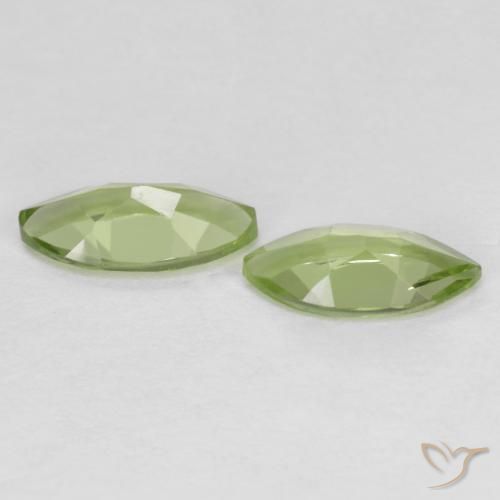Gemme di Peridoto Verde chiaro e vivace naturale da 1.10 ct, Taglio marquise, VS