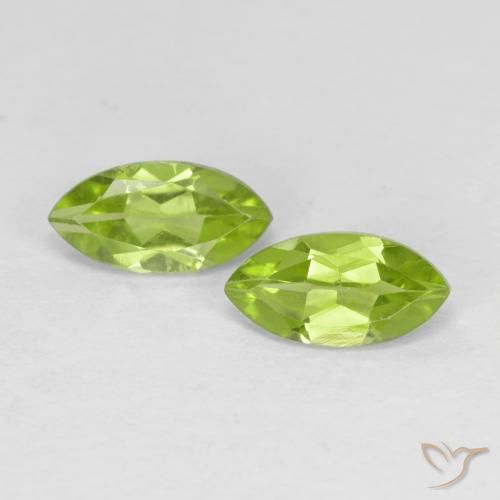 1.25ctw Naturale Verde medio Peridoto, Taglio marquise, VS