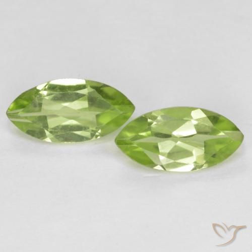 1.23ctw Naturale Verde chiaro e vivace Peridoto, Taglio marquise, VS