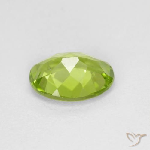 Peridoto Verde chiaro e vivace naturale da 1.30 ct, Ovale, VS