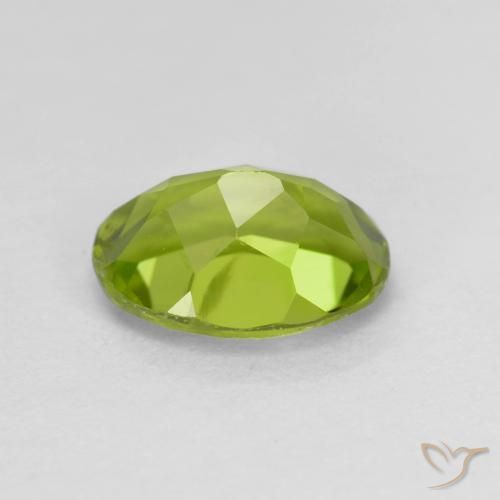 Peridoto Verde acceso naturale da 1.45 ct, Ovale, VS