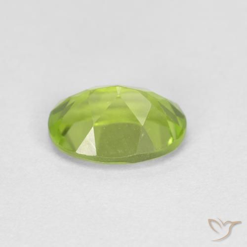 Peridoto Verde acceso naturale da 0.91 ct, Ovale, VS