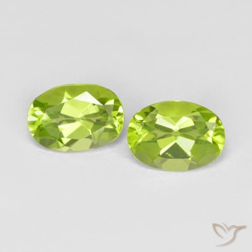 1.76ctw Naturale Verde medio Peridoto, Ovale, VS