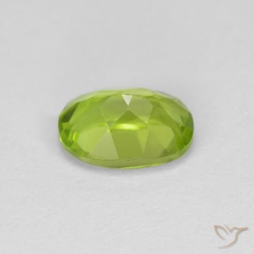 Peridoto Verde acceso naturale da 1.01 ct, Ovale, VS