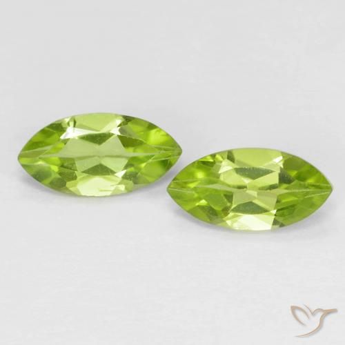 1.27ctw Naturale Verde acceso Peridoto, Taglio marquise, VS