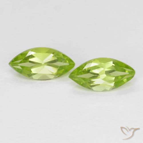 1.21ctw Naturale Verde medio Peridoto, Taglio marquise, VS