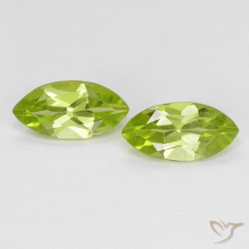 1.22ctw Naturale Verde medio Peridoto, Taglio marquise, VS