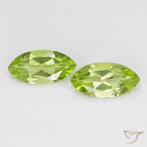 1.15ctw Naturale Verde medio Peridoto, Taglio marquise, VS