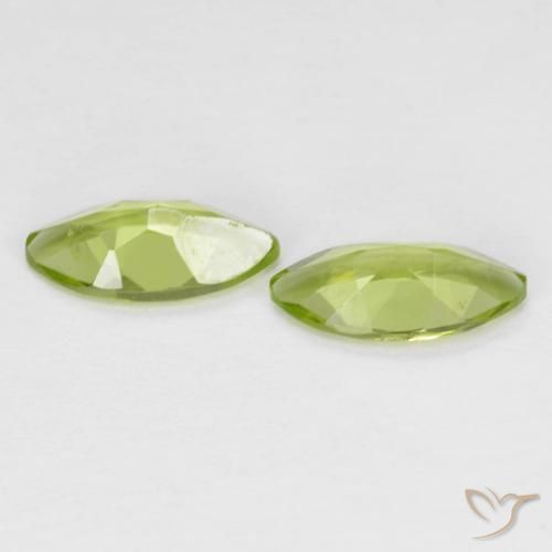 Gemme di Peridoto Verde medio naturale da 1.11 ct, Taglio marquise, VS
