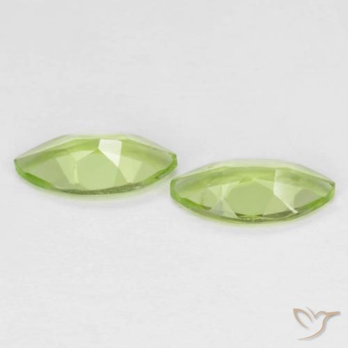 Gemme di Peridoto Verde chiaro e vivace naturale da 1.09 ct, Taglio marquise, VS