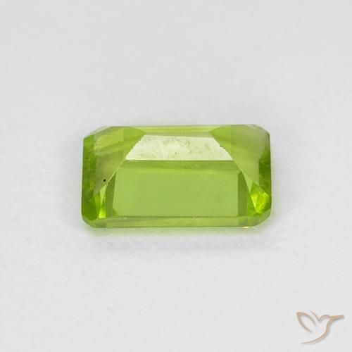 Peridoto Verde giallastro naturale da 1.05 ct, Ottagonale / Taglio smeraldo, VS