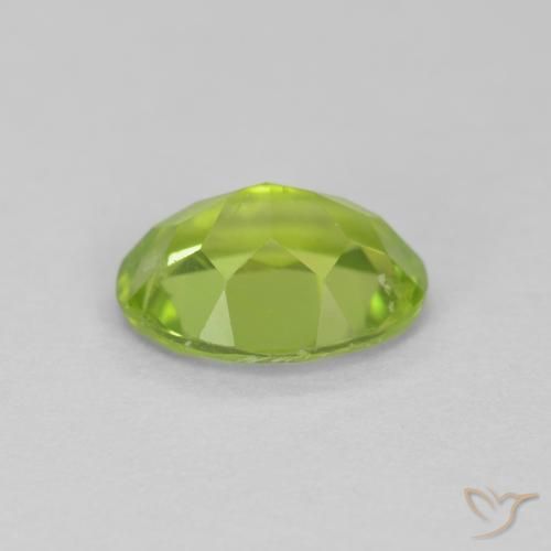 Peridoto Verde acceso naturale da 1.27 ct, Ovale, VS