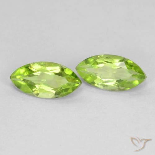 1.26ctw Naturale Verde chiaro e vivace Peridoto, Taglio marquise, VS