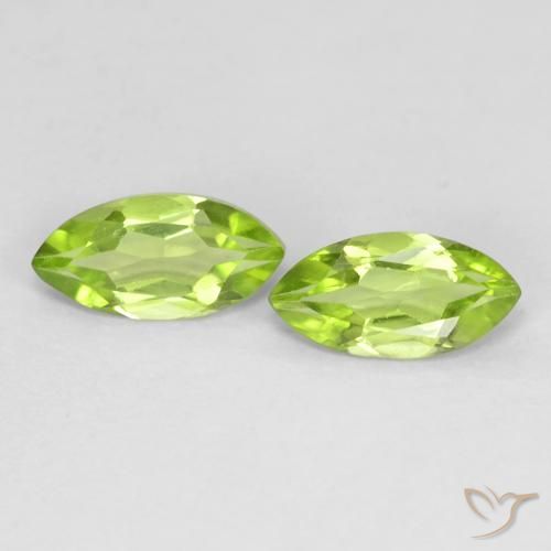 1.15ctw Naturale Verde acceso Peridoto, Taglio marquise, VS