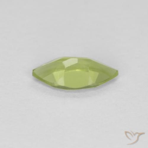 Peridoto naturale verde da 0,35 ct, marchesa, VVS