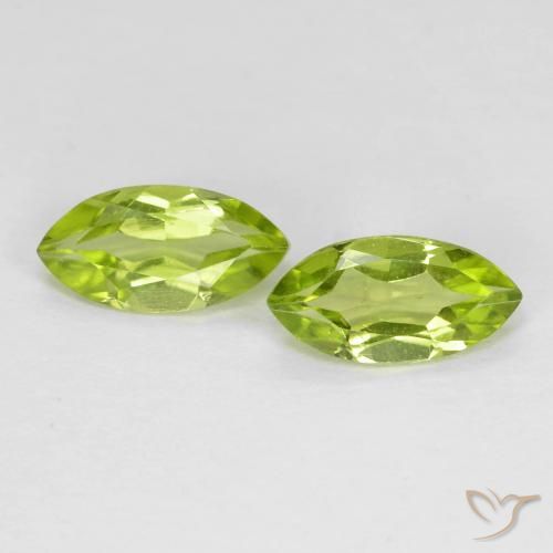 1.20ctw Naturale Verde chiaro e vivace Peridoto, Taglio marquise, VVS-VS