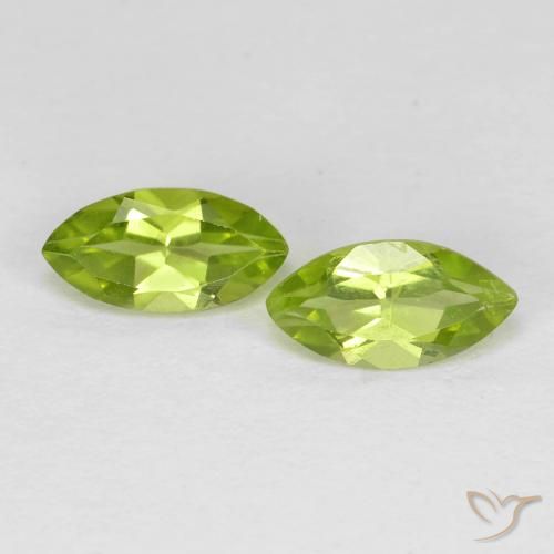 1.31ctw Naturale Verde brillante Peridoto, Taglio marquise, VS